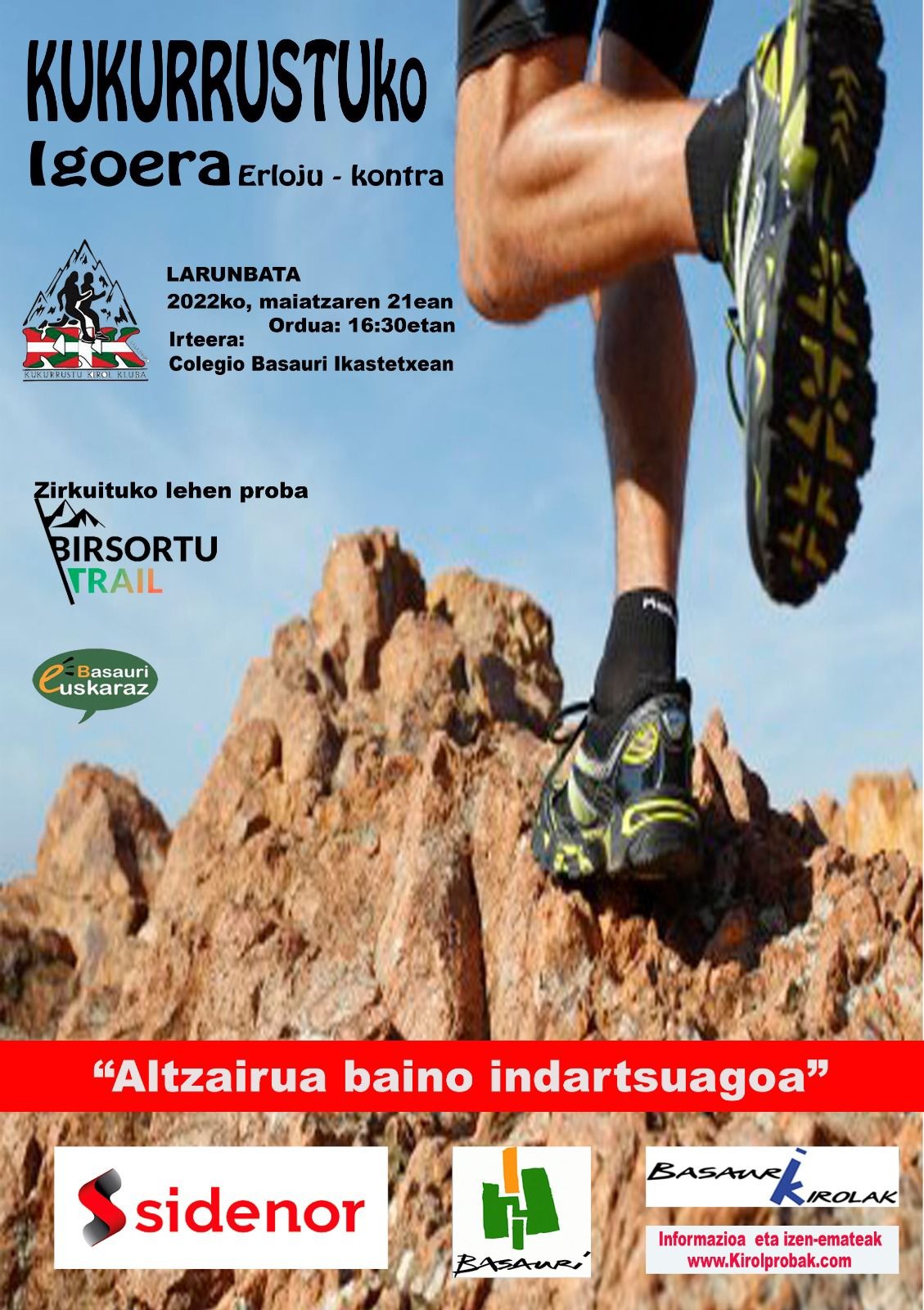 II KUKURRUSTUKO IGOERA - Inscríbete II KUKURRUSTUKO IGOERA - Inscríbete