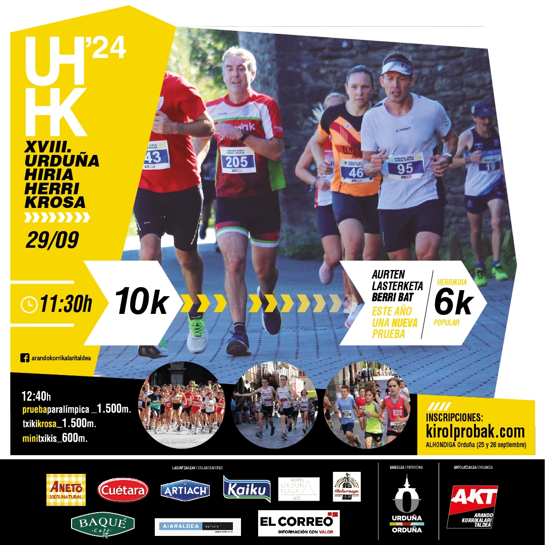 XVIII URDUÑA HIRIA HERRI KROSA - Inscríbete XVIII URDUÑA HIRIA HERRI KROSA - Inscríbete