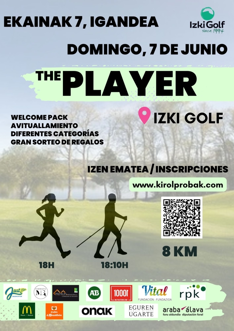 Cartel oficial de The Player Izki — 7 de junio de 2026 en Urturi, Vizcaya