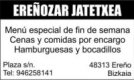 EREÑOZAR JATETXEA